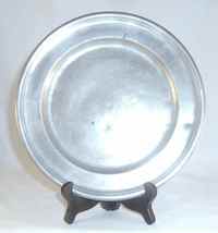 Antique Hartford CT 8&quot; Pewter Single Reed Edge Plate Touch of Samuel Danforth - £216.35 GBP
