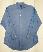 Ralph Lauren Yarmouth Oxford Dress Shirt L/S Blue MEN&#39;S 16.5 34/35 - £19.67 GBP