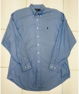 Ralph Lauren Yarmouth Oxford Dress Shirt L/S Blue MEN&#39;S 16.5 34/35 - £19.65 GBP