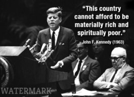 35TH President Jfk &quot;This Country Cannot Afford To Be...&quot; Quote Publicity Photo - £6.36 GBP