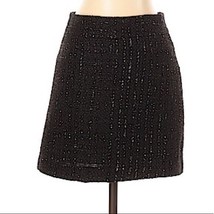 F21 Black Shimmer Sparkly Tweed Lined Mini Skirt Small - £18.19 GBP