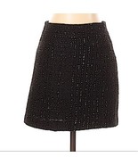 F21 Black Shimmer Sparkly Tweed Lined Mini Skirt Small - €19,36 EUR