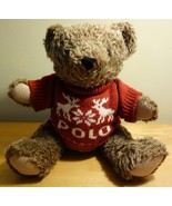 Ralph Lauren Polo Articulating Teddy Bear Christmas Plush w/ Backpack 15" 1998 - £15.70 GBP