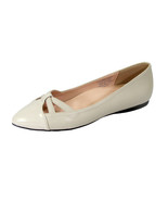  PEERAGE Sidney Women Wide Width Pointed Toe Criss-Cross Leather Flats  - $54.95