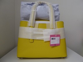 New Kate Spade Margaux medium satchel handbag crossbody Yellow - £195.92 GBP