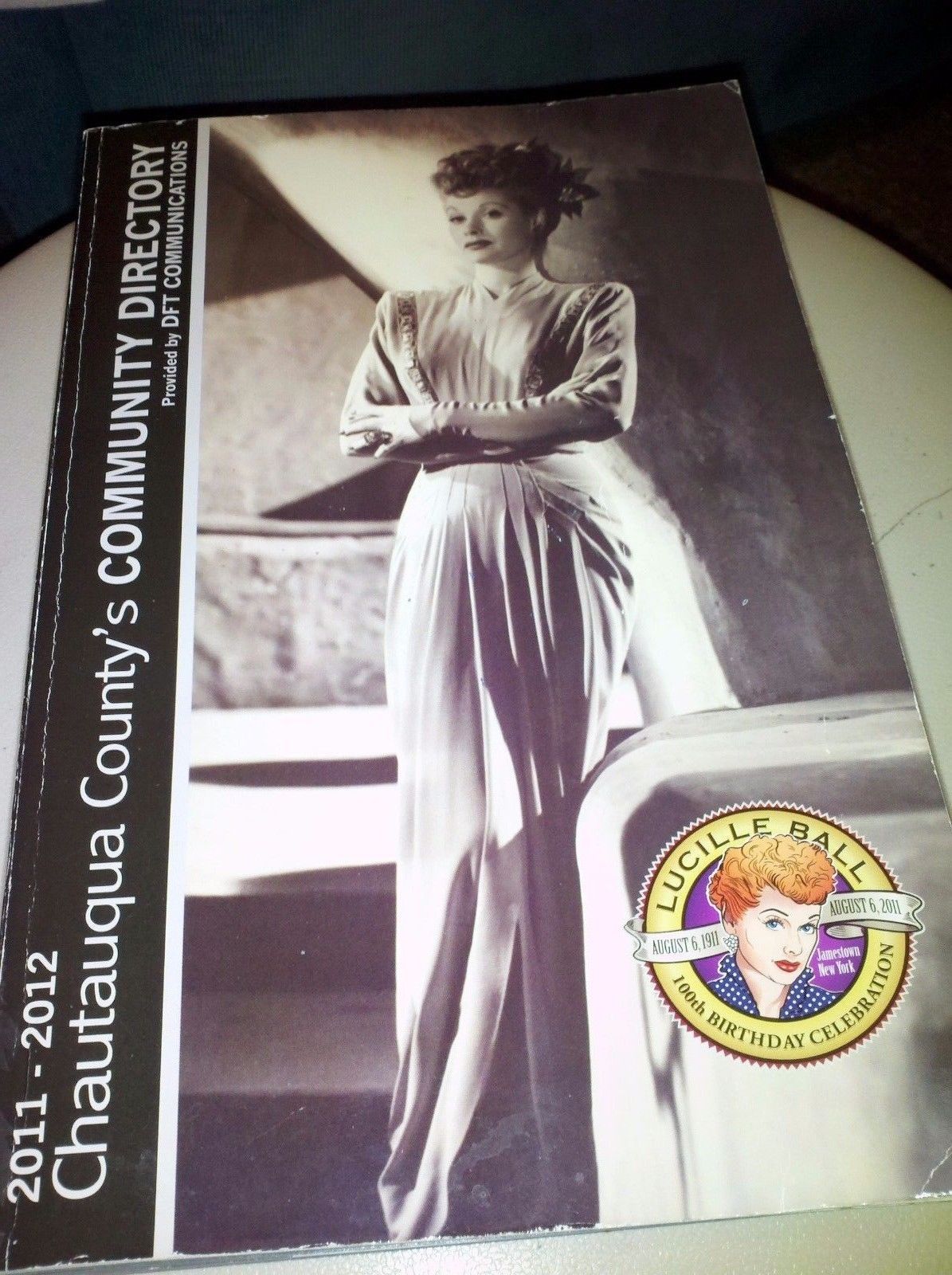 Primary image for Lucille Ball Print Photo Hometown Memorabilia Chautauqua Co. Directory (2011-12)