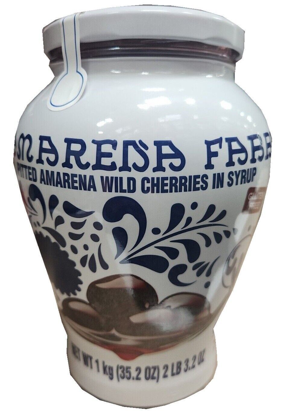 AMARENA FABBRI Wild Cherries In Syrup, 35.2 OZ JUMBO SIZE  - $37.90