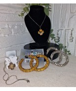Vintage Jewelry Lot 5 Pcs Swarovski Crystals 925 Sterling Silver Crosses... - $80.55 CAD