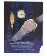 1982 Seiko Watch Print Ad Vintage 8.5&quot; x 11&quot; - €17,24 EUR