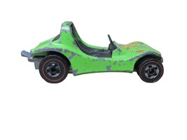 Vtg Hot Wheels Redline Dune Daddy Green Flower Power 1974 Mattel HK - $29.65