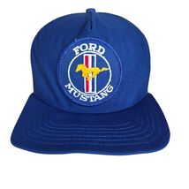 Vintage New Era Ford Mustang Mesh Trucker Snapback Hat USA Made S/M - $24.95