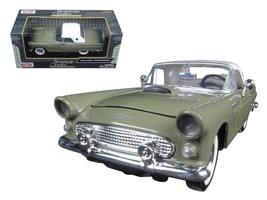 1956 Ford Thunderbird Soft Top Green 1/24 Diecast Car Model by Motormax - £30.79 GBP