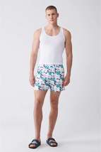 Men&#39;s Multicolour Quick Dry Printed Standard Size Swimwear Marine Shorts... - £25.92 GBP