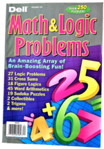NEW Dell Math &amp; Logic Problems 250 Puzzles Sudoku Cross Sums Arithmetic - £7.11 GBP