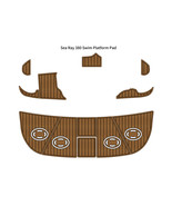 Sea Ray 380 Swim Platform Step Pad Boat EVA Foam Faux Teak Deck Floor Mat - $889.00 CAD