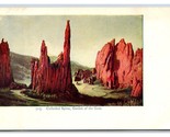 Cathedral Spires Garden of the Gods Colorado Springs CO UNP UDB Postcard... - $2.92