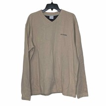 Columbia V-Neck Long Sleeve Sweatshirt Oversize Pullover Embroidered Log... - £12.99 GBP