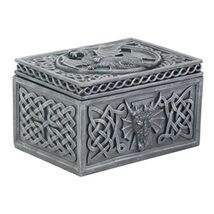 Dragon Celtic Jewelry Box Collectible Tribal Container - $28.98