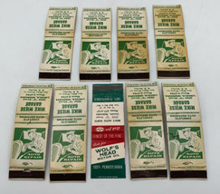 Vintage Auto Repair Matchbook Cover Wolf’s Head Motor Oil Lot Of 9 Car 20-180 - £14.82 GBP