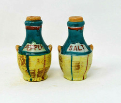  Vintage Ceramic Wine Bottles Jugs Salt And Pepper Shakers Japan - £11.94 GBP