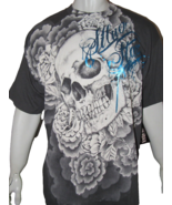 silver star men&#39;s skull tatto style t shirt size xl - $36.69