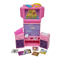 Vintage 1993 Barbie Home Entertainment Center Tv Stand Records Accessories Box - £33.87 GBP