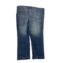 Leemo Jeans Juniors Size 11 12 Jeans Cropped Capri Jeans Vintage Y2k Flap Back P - £15.56 GBP