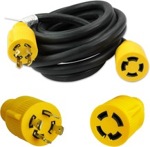 4-Prong 15 Feet 30 Amp Generator Cord, 10 Gauge Heavy Duty L14-30, 15-Feet - £36.63 GBP