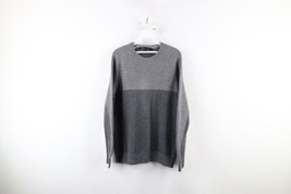 Under Armour Mens Large Loose ColdGear Wool Blend Knit Crewneck Sweater Gray - £27.09 GBP