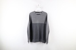 Under Armour Mens Large Loose ColdGear Wool Blend Knit Crewneck Sweater Gray - £25.98 GBP