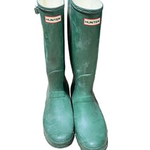Hunter Original Green Tall Rainboots Women&#39;s12 W23177 - £49.76 GBP