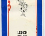 Holiday Inn Revolution Lunch &amp; Dinner Menu Boston Massachusetts Area 1976 - $27.72