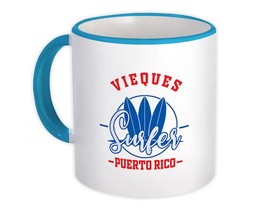 Vieques Puerto Rico : Gift Mug Surfer Tropical Souvenir Travel - £12.78 GBP