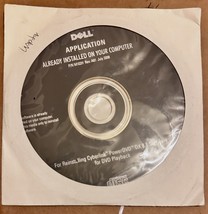 Dell Application Reinstalling Cyberlink Power DVD DX 8.1 Software 2008 S... - £15.20 GBP