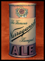 Beer Cans - Famous Narragansett Ale (1954) Canvas Art Poster 18&quot;x 24&quot; - £25.02 GBP