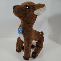 Vintage Dakin Bambi Deer Fawn 12&quot; Stuffed  Animal Plush 1984. With Tag o... - $14.48