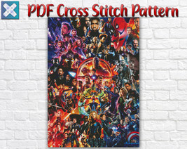 Avengers Cross Stitch Pattern / Marvel Cross Stitch Patterns / Hulk Cross Stitch - £3.86 GBP