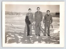 1942 B&amp;W Photo Army Soldiers In Ladd Field Alaska Surnames Malone Rauh Brody - £9.65 GBP