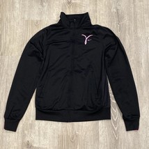 Nike Breast Cancer Awareness Jacket Womens S Full Zip Black w/ Pink Ribbon - $24.62