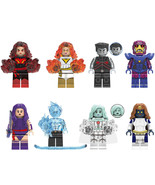 8Pcs X-Men Superheroes Minifigure Iceman Phoenix White Queen Mystique Mi... - $28.29