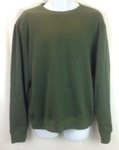Sovereign Code Men&#39;s Olive Green Asymmetric Print Pullover Cotton Blend ... - $44.55