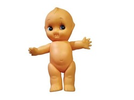 Kewpie Doll 7&quot; Blue Eyed Baby Vintage Rare Toy Collectible Vinyl Made in... - $6.77