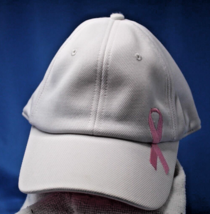 Izod Breast Cancer Awareness Baseball Cap Hat White One Size Back Logo - £9.10 GBP