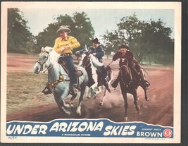 Under Arizona Skies 11&quot;x14&quot; Lobby Card Johnny Mack Brown Reno Browne Raymond ... - £37.84 GBP