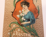 EASTER GREETING Victorian Artwork (1913, Antique TRG) Embossed HOLIDAY P... - £11.14 GBP
