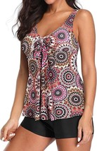 Women&#39;s NWT YONIQUE Tankini Swim Top ONLY Mandalas 20W Adjustable Top &amp; ... - $4.64
