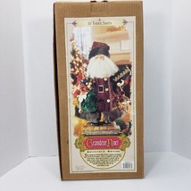 Grandeur Noel Collector&#39;s Edition 16&quot; Fabric Santa with Christmas Gifts 2000 - £38.48 GBP