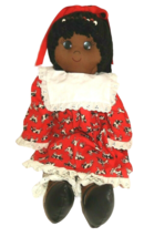 Vintage Black Americana Rag Doll Primitive Folk Art Handmade Cloth Doll 24&quot; - £32.07 GBP