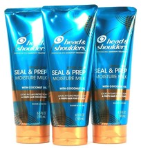 3 Count Head &amp; Shoulders 6.5 Oz Royal Oils Seal &amp; Prep Coconut Oil Moisture Milk - £20.77 GBP