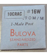 NOS NEW Genuine Bulova 10CRAC Male Post #16W Watch Part .90 mm - $308.54 MXN